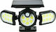 Andowl Wall Mounted Solar Light 0.55W with Cold White Light 6000K IP67