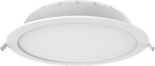 Elvhx Кръгъл Вграден LED Панел 22W с Неутрално Бяло Светлина 4000K 21.6см