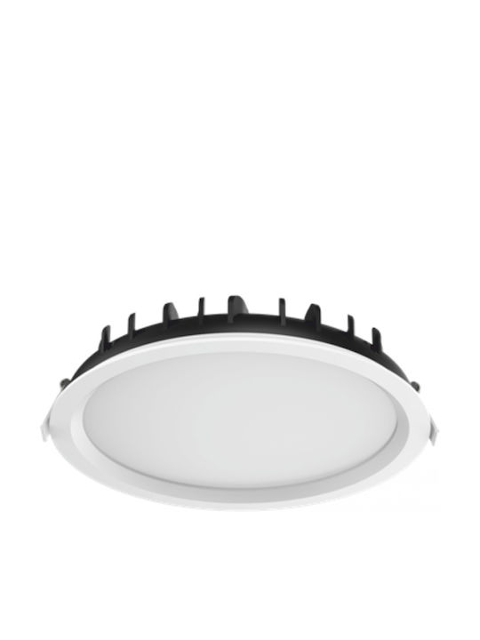 Elvhx Round Recessed LED Panel 28W with Cool White Light 6500K 22.1cm