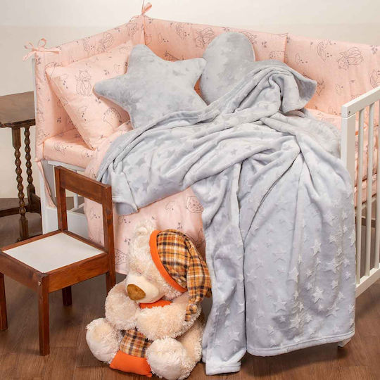 Melinen Blanket Fleece Starito Gray 160x220cm