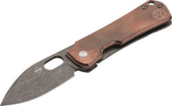 Boker Plus Gust Copper Pocket Knife Brown with Blade made of Stainless Steel in Sheath