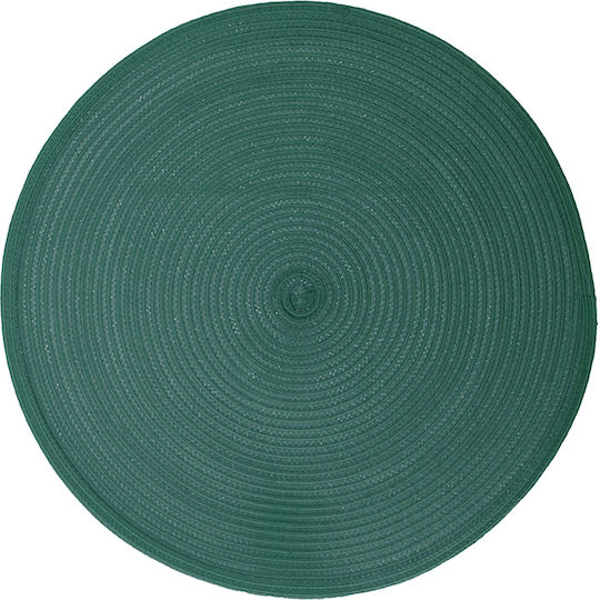 Atmosphera Round Fabric Placemat Green 38cm
