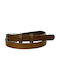 708 Leather Women's Belt Tabac Brown
