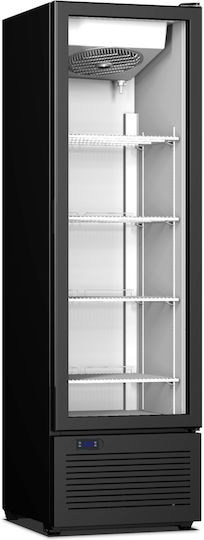 Crystal SA CR 300 Хладилник за напитки 314лт Единична врата В179.3xШ53xД59.5см Черен