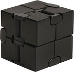 Anti Stress Fidget Infinity Cube Aluminum Μαύρο