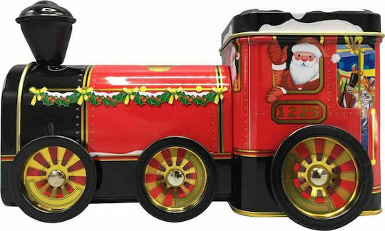 JK Home Decoration Weihnachtliche Metallisch Figur Box Rot Länge 18cm
