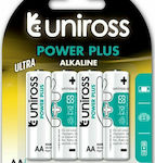 Uniross Power Plus Αλκαλικές Μπαταρίες AA 1.5V 4τμχ