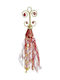 JK Home Decoration Christmas Plastic Figure Ceiling Pendant Red
