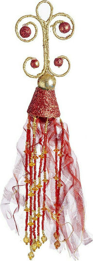JK Home Decoration Christmas Plastic Figure Ceiling Pendant Red