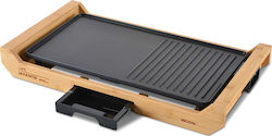 Life Japanese Grill Teppanyaki Grillplatte mit einstellbarem Thermostat 1800W 43x23cm 221-0235