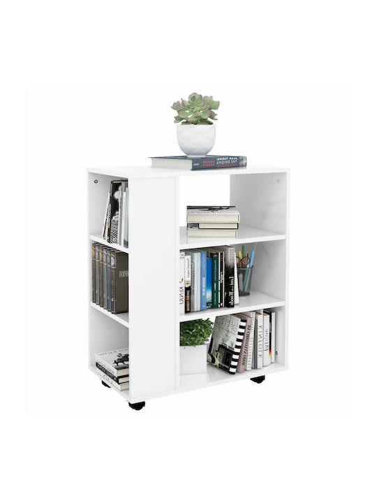 Wooden Storage Cabinet Γυαλιστερό Λευκό L60xW35...