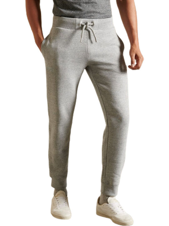 Superdry Ovin Vintage Sweatpants with Elastic Gray