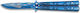 Albainox RainBlue Cuțit Fluture Albastră în Toc