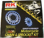 RK Kette & Ritzel-Kit (14-44-428SB) für Suzuki FX 125 122L