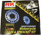 RK Σετ Γρανάζια Αλυσίδα (14-42-428SB) για Modenas Kriss 108L