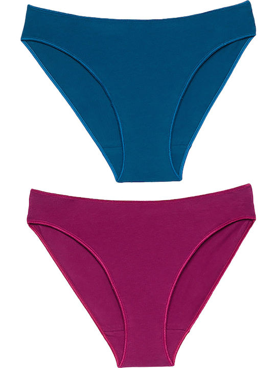 Minerva Miss Γυναικεία Slip 2Pack χωρίς Ραφές P...