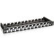 Equip Patch Panel Keystone για Rack 1U 19" 24 Θυρών Μαύρο