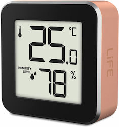 Life Alu Mini Θερμόμετρo & Υγρασιόμετρo Επιτοίχιο / Επιτραπέζιο για Χρήση σε Εσωτερικό Χώρο Rose Gold Life Alu Mini Θερμόμετρo & Υγρασιόμετρo Επιτοίχιο / Επιτραπέζιο για Χρήση σε Εσωτερικό Χώρο Rose Gold