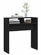 Wooden Console Table Black L78xW30xH80cm