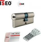 ISEO CSR R90 Αφαλός για Τοποθέτηση σε Κλειδαριά 80mm (30x50) σε Ασημί Χρώμα