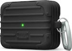 Elago Suit Case Silicone Case with Keychain Black for Apple AirPods Pro