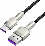 Baseus Cafule Braided USB 2.0 Cable USB-C male - USB-A male 66W Black 0.25m (CAKF000001)