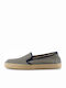 8265 Leather Men's Espadrilles in Blue Color