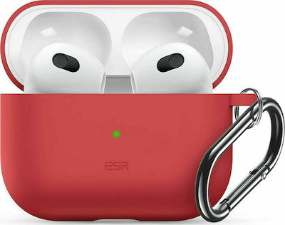 ESR Bounce Hülle Silikon mit Haken in Rot Farbe für Apple AirPods 3