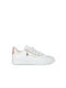 Plato BY-2021 Femei Sneakers White / Gold BY2021