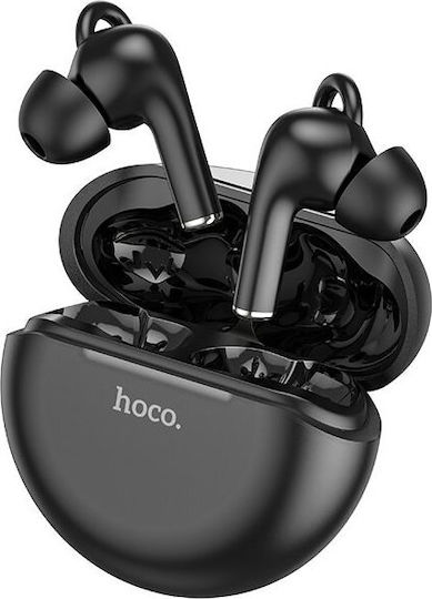 Hoco ES60 In-ear Bluetooth Handsfree Ακουστικά με Θήκη Φόρτισης Μαύρα
