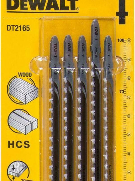 DEWALT DT2165 Lamele HSC pentru lemn 100mm 5buc