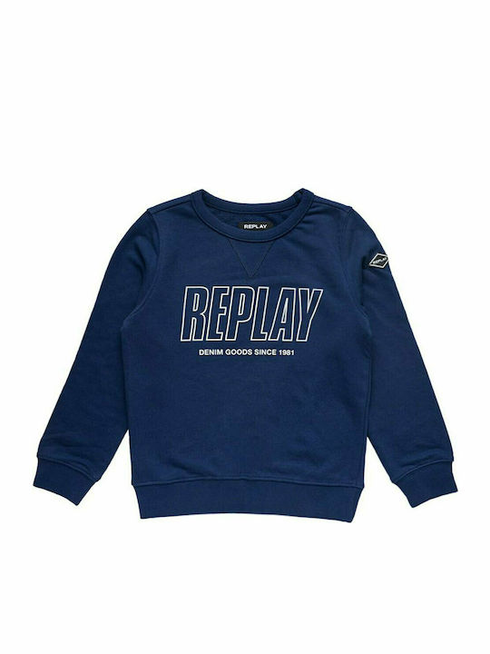 Replay Kinder Sweatshirt Blau