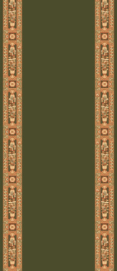 Isexan Church Carpet Corridor Orthodoxia Without Eagle Green 120x120cm 40-1200-2000