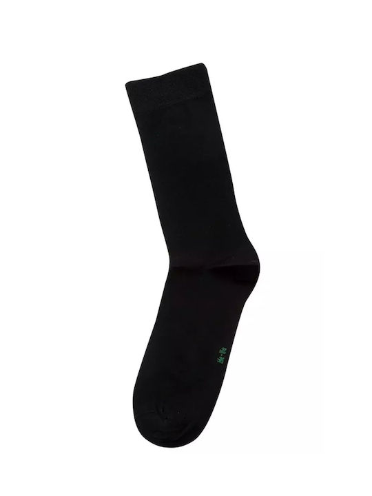 ME-WE Men's Solid Color Socks Black