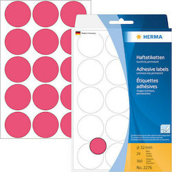 Herma 480pcs Adhesive Labels Round In Fuchsia C...
