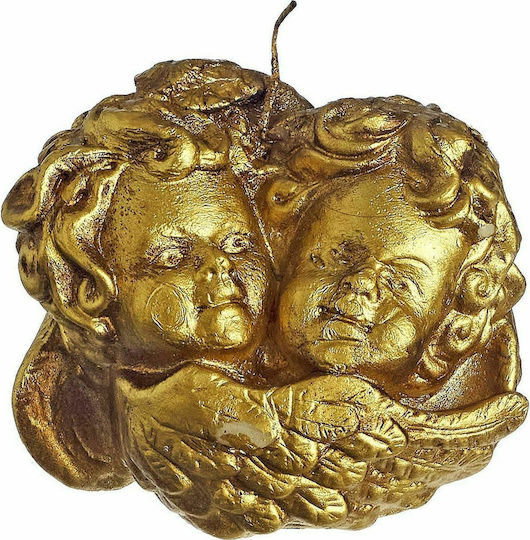 JK Home Decoration Little Angel Christmas Gold Candle