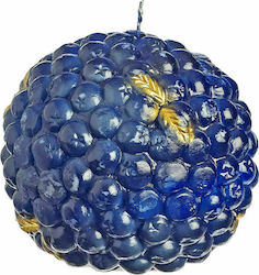 JK Home Decoration Christmas Blue Candle 12cm