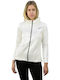 Women's Sweatshirt Jacket Hooded Off White
