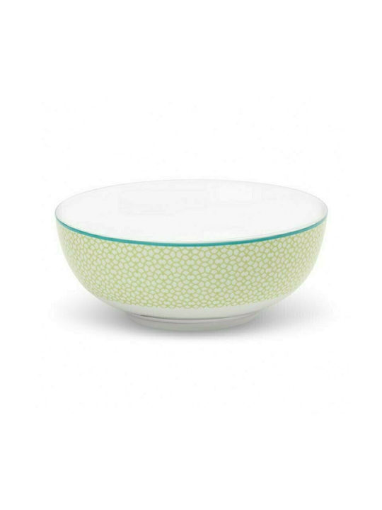 Cryspo Trio Siena Salatieră din Porțelan Verde 16x16cm 1buc