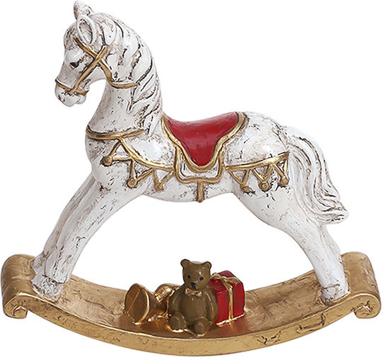 Zaros Christmas Plastic Figure Horse White Height 14.5cm
