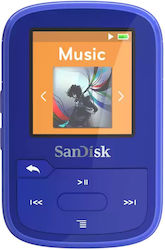 Sandisk Clip Sport Plus MP3 Player (32GB) with TFT 1.44" Display Blue