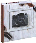 The Paper Box Άλμπουμ Wooden Camera για 200 Φωτογραφίες Διαστάσεων 10x15εκ. Καφέ