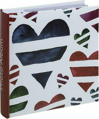 The Paper Box Άλμπουμ Heart Stripes για 200 Φωτογραφίες Διαστάσεων 10x15εκ. Λευκό