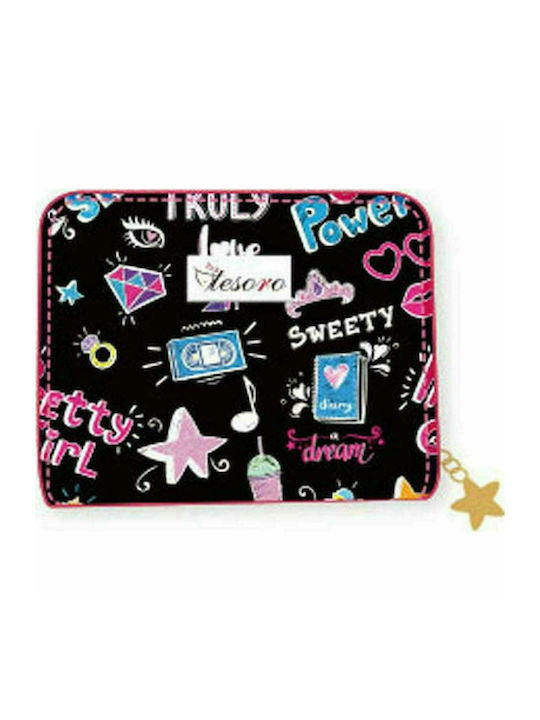 Kids' Wallet with Zipper Power Girl for Girl Black 000582279