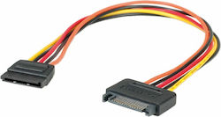 Roline 15-Pin SATA III - 15-Pin SATA III Cable 30cm Πολύχρωμο (11.03.1042-25)
