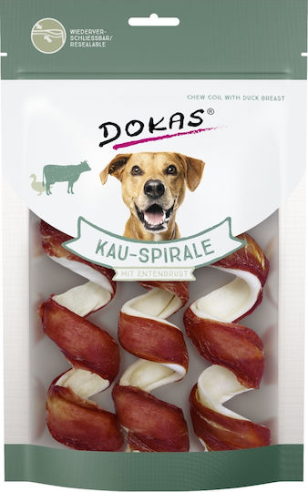 Dokas Chew Coil Breast Deliciu pentru câini cu Rață 110gr 203213