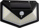 GloboStar Wall Mounted Solar Light 10W 1000lm Cold White 6000K with Motion Sensor and Photocell IP65