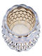 Present Time Sparkle Lines Duo Suport pentru lumânare Pentru suporturi de lumânări Sticlă Cafea Puncte 8x8x6buc 1buc