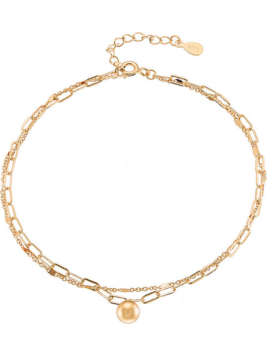 Oxzen Vergoldete Fußarmband aus Silber