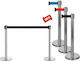 GTSA Κολωνάκι Δαπέδου Inox με Μπλε Ταινία 2m 24-3291